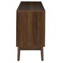 Voir la diapositive 5 : The Home Deco Factory Buffet 2 portes et 2 niches effet noyer TIFFANY - Marron