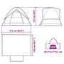 Voir la diapositive 6 : VIDAXL Tente de camping a dome 2 personnes bleu impermeable
