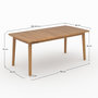 Voir la diapositive 4 : Rendez vous déco Table extensible en bois d'acacia huilé 6 à 10 personnes-Alona