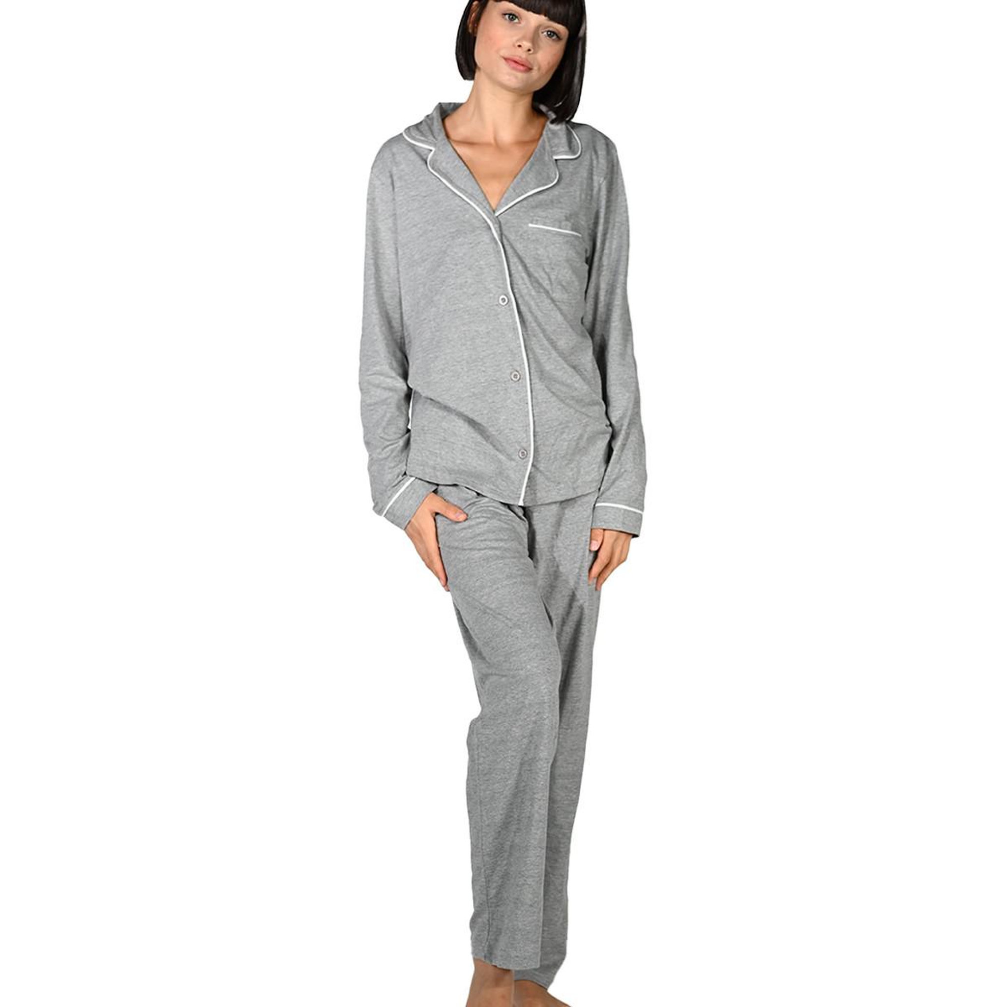 Voir la diapositive 1 : Sensei Maison Pyjama uni chambray femme MILA