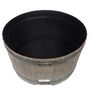 Voir la diapositive 2 : NATURE Nature Support de baril d'eau de pluie 30,5x58 cm Marron