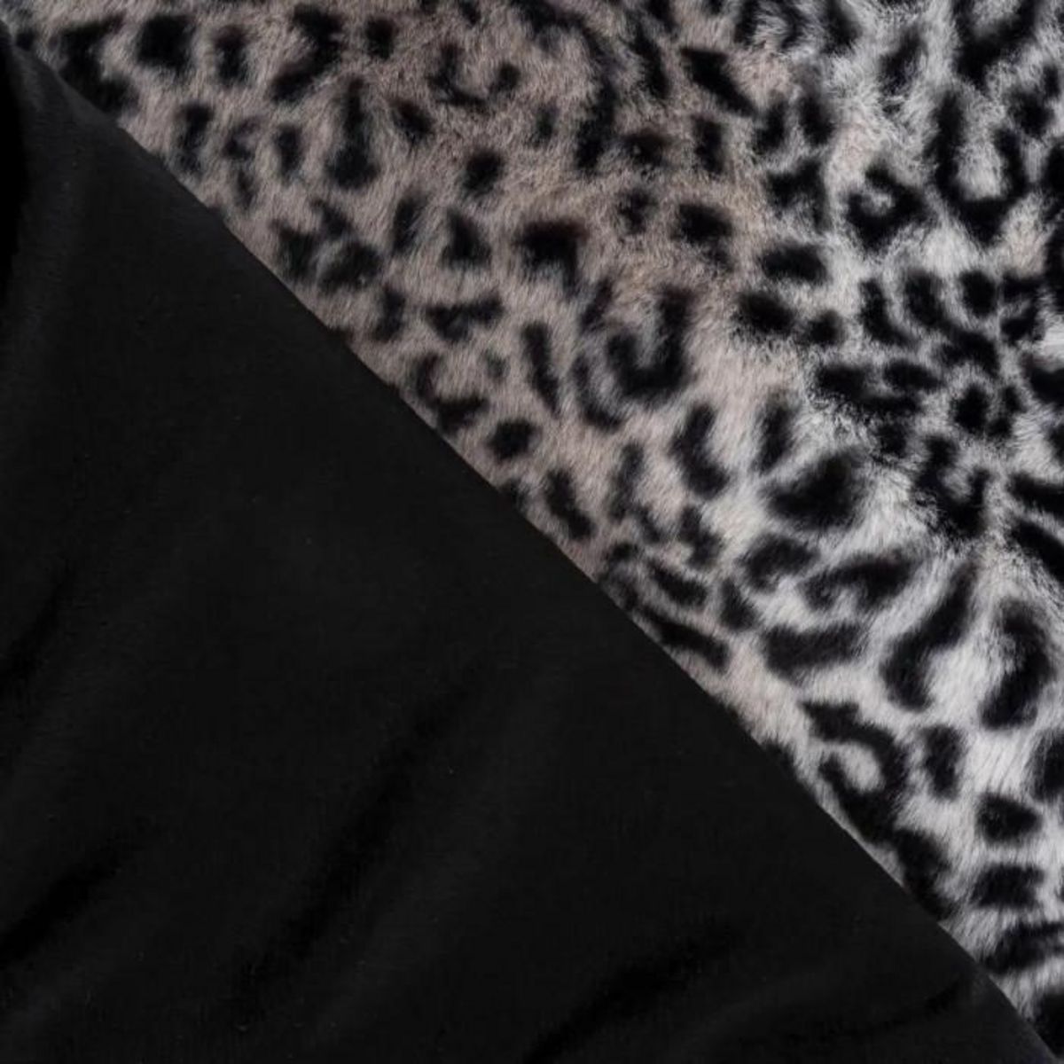 ATMOSPHERA Plaid Imitation Fourrure  Nouvelle Orléans  125x150cm Noir