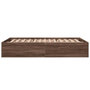 Voir la diapositive 5 : VIDAXL Cadre de lit sans matelas chene marron 135x190 cm