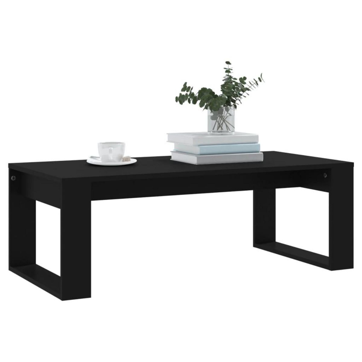 VIDAXL Table basse noir 102x50x35 cm bois d'ingenierie