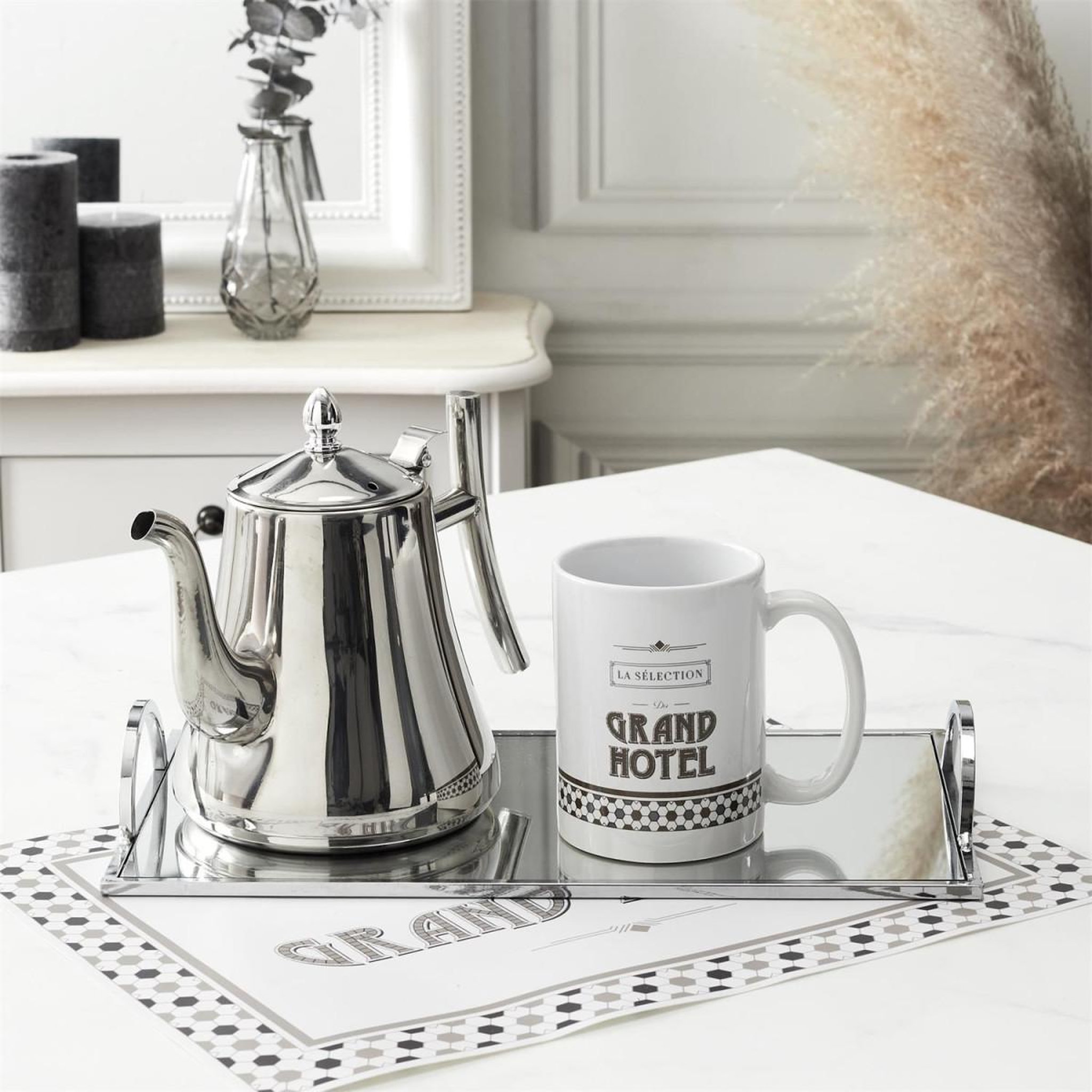 Voir la diapositive 2 : The Home Deco Factory Théière  Inox  125cl Argent