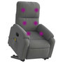 Voir la diapositive 3 : VIDAXL Fauteuil inclinable de massage electrique gris fonce