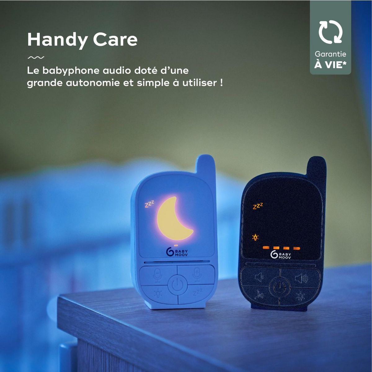 BABYMOOV Babyphone audio Handy Care Babymoob - 500m de portée