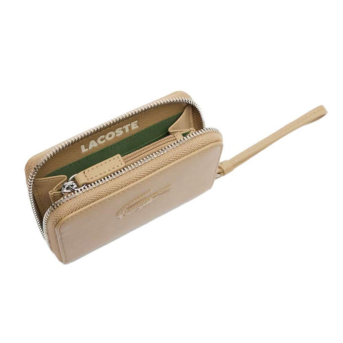Lacoste Portefeuille Beige Femme Lacoste Leather