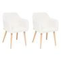 Voir la diapositive 1 : ATMOSPHERA Lot de 2 Fauteuils Design  Visoca  83cm Blanc