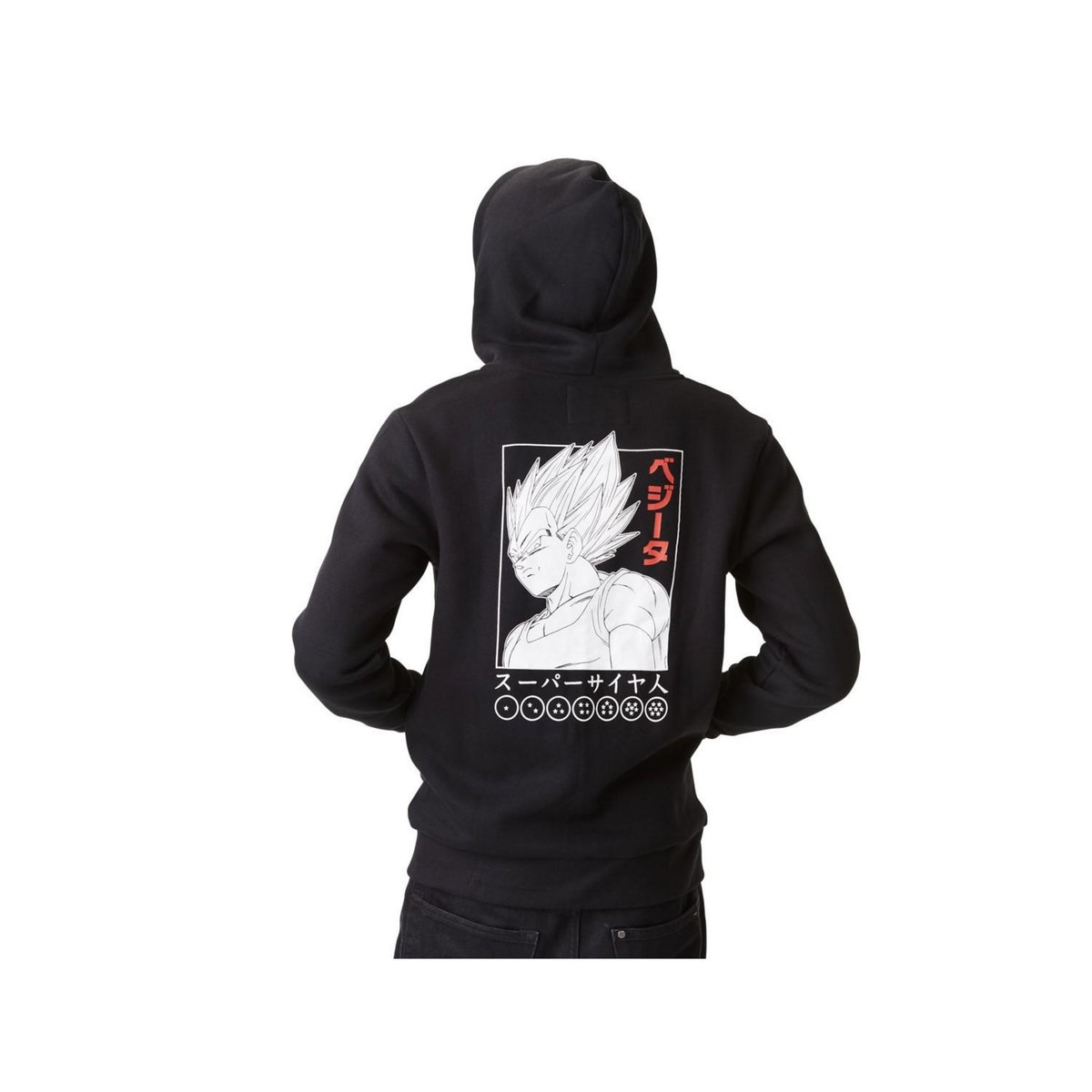 CAPSLAB Sweat à capuche avec zip homme Dragon Ball Z Vegeta