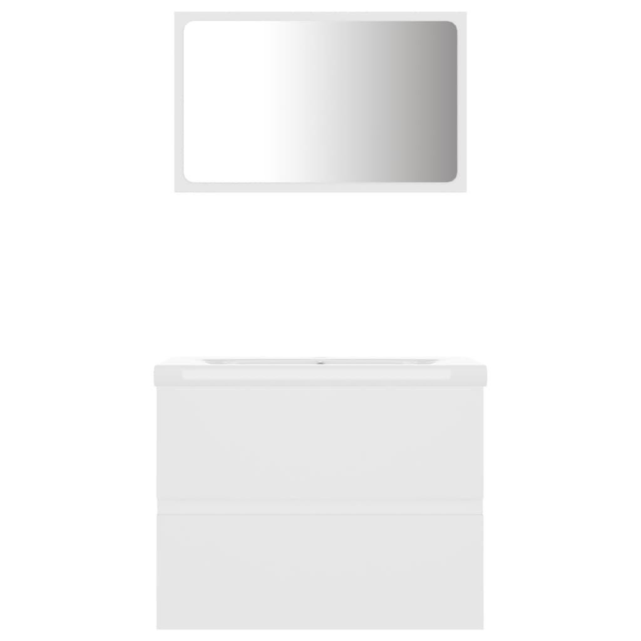 Voir la diapositive 4 : VIDAXL Ensemble de meubles de salle de bain blanc bois d'ingenierie