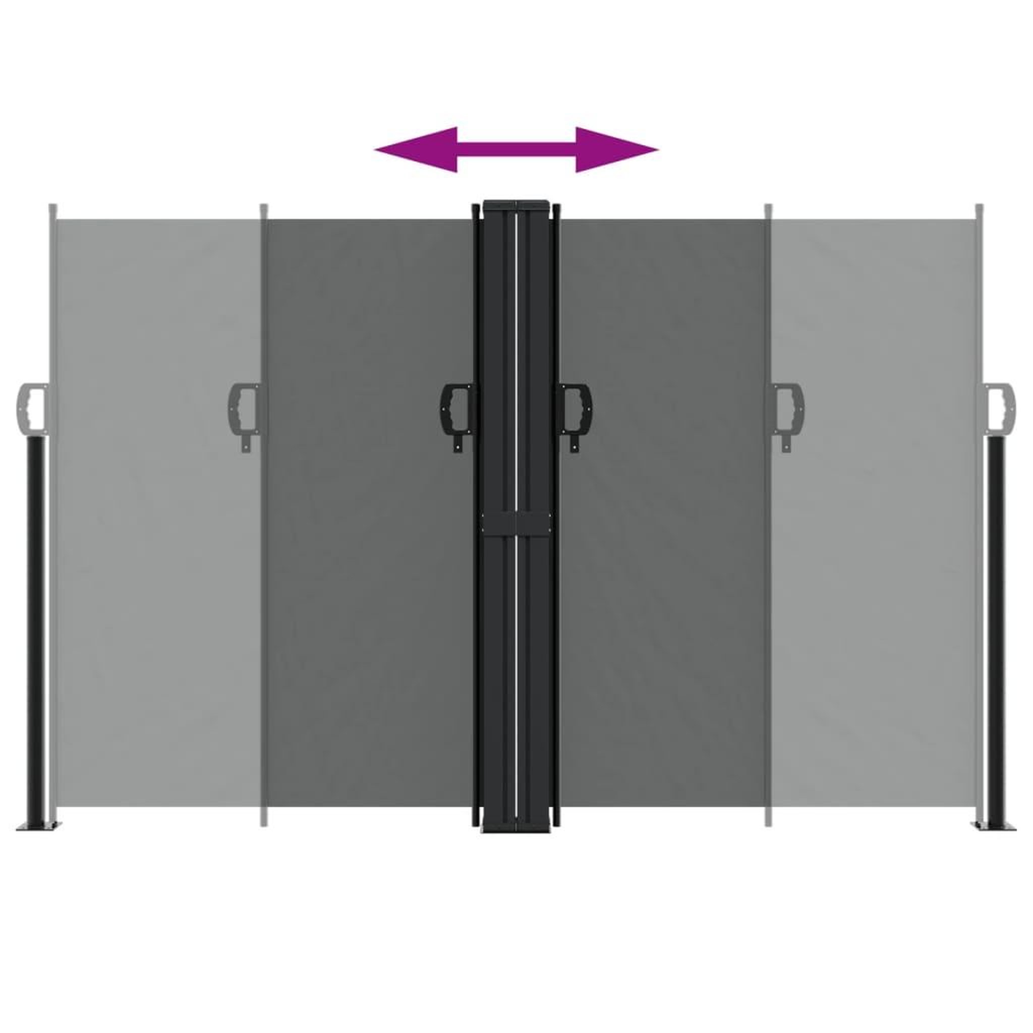 Voir la diapositive 5 : VIDAXL Auvent lateral retractable anthracite 160x1200 cm