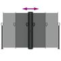 Voir la diapositive 5 : VIDAXL Auvent lateral retractable anthracite 160x1200 cm