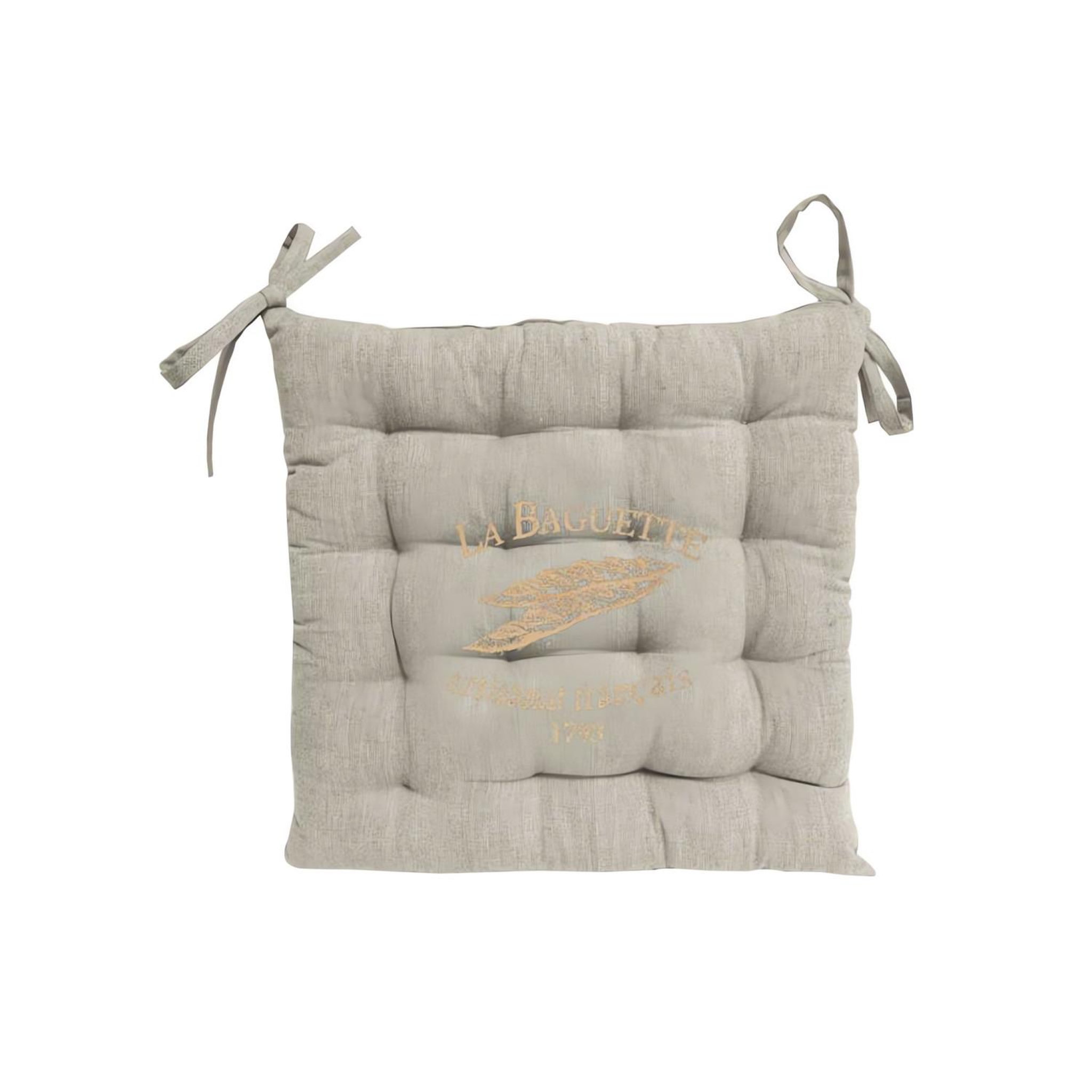 SOLEIL D'OCRE Dessus de chaise imprimé capitonné en coton BAGUETTE