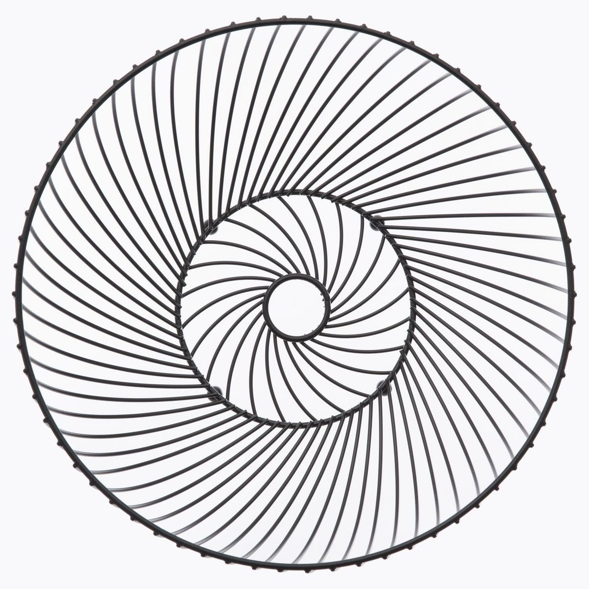 SECRET DE GOURMET Corbeille à fruits en métal Torsade - Diam. 30 cm - Noir