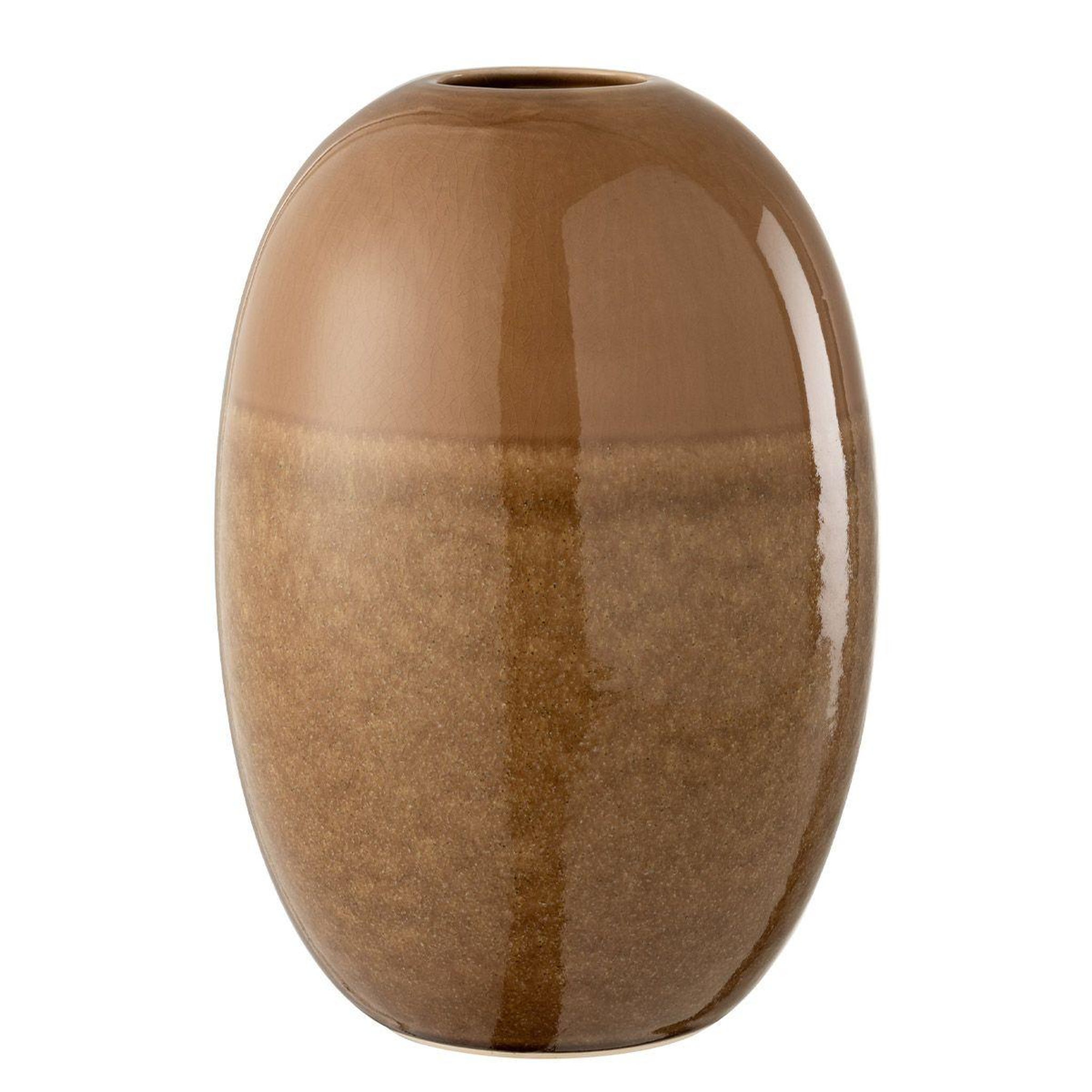 J-LINE Vase en céramique  barbara  30cm marron