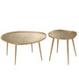Voir la diapositive 2 : Paris Prix Lot de 2 Tables Basses  Vinta  72cm Or