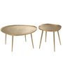 Voir la diapositive 2 : Paris Prix Lot de 2 Tables Basses  Vinta  72cm Or