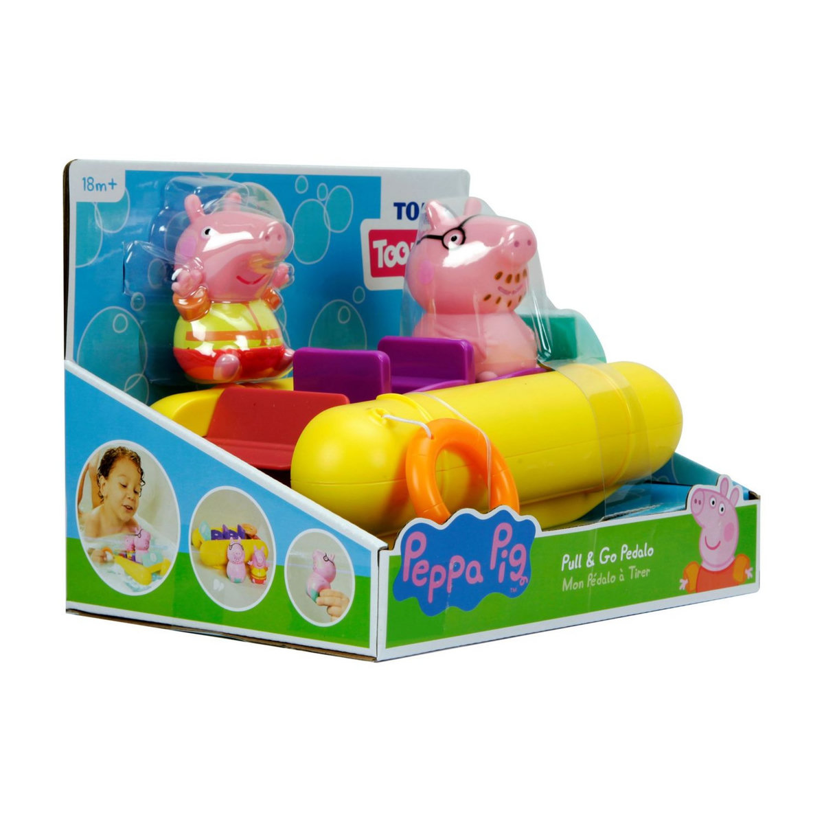TOMY Jeu de bain - Pédalo Peppa Pig