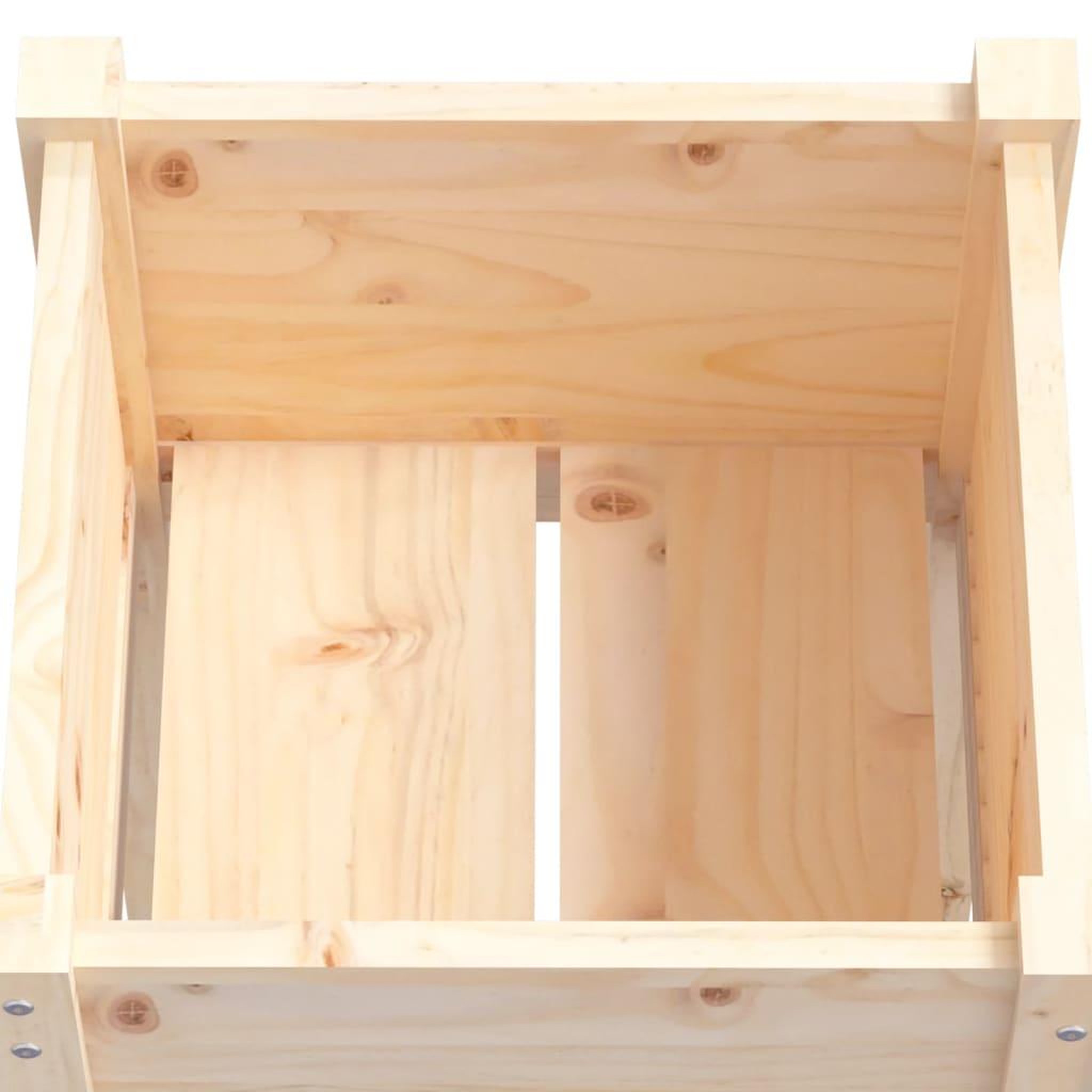 Voir la diapositive 5 : VIDAXL Jardiniere d'exterieur 50x50x70 cm bois de pin massif