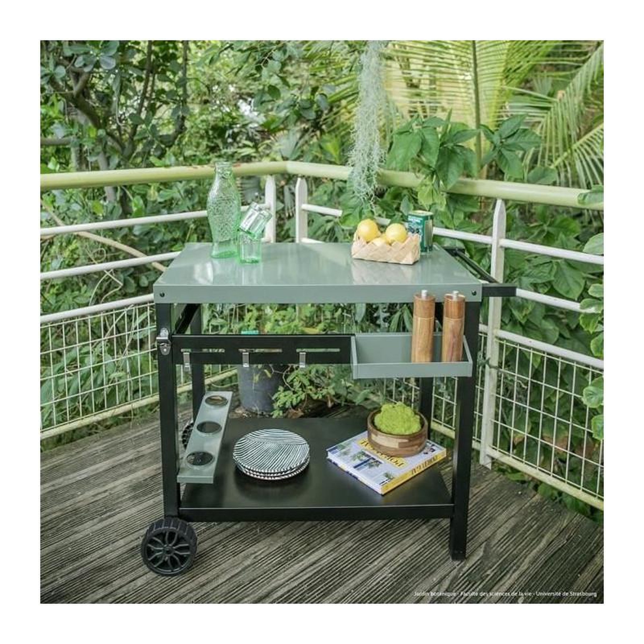 Voir la diapositive 6 : LIVOO Desserte kaki 100.5x63x81cm - gs167v