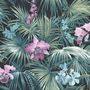 Voir la diapositive 2 : Noordwand Noordwand Papier peint Tropical Flowers Vert