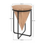 Voir la diapositive 4 : Rendez vous déco Grande sellette en bois d'accacia et métal D41 cm - Mafana