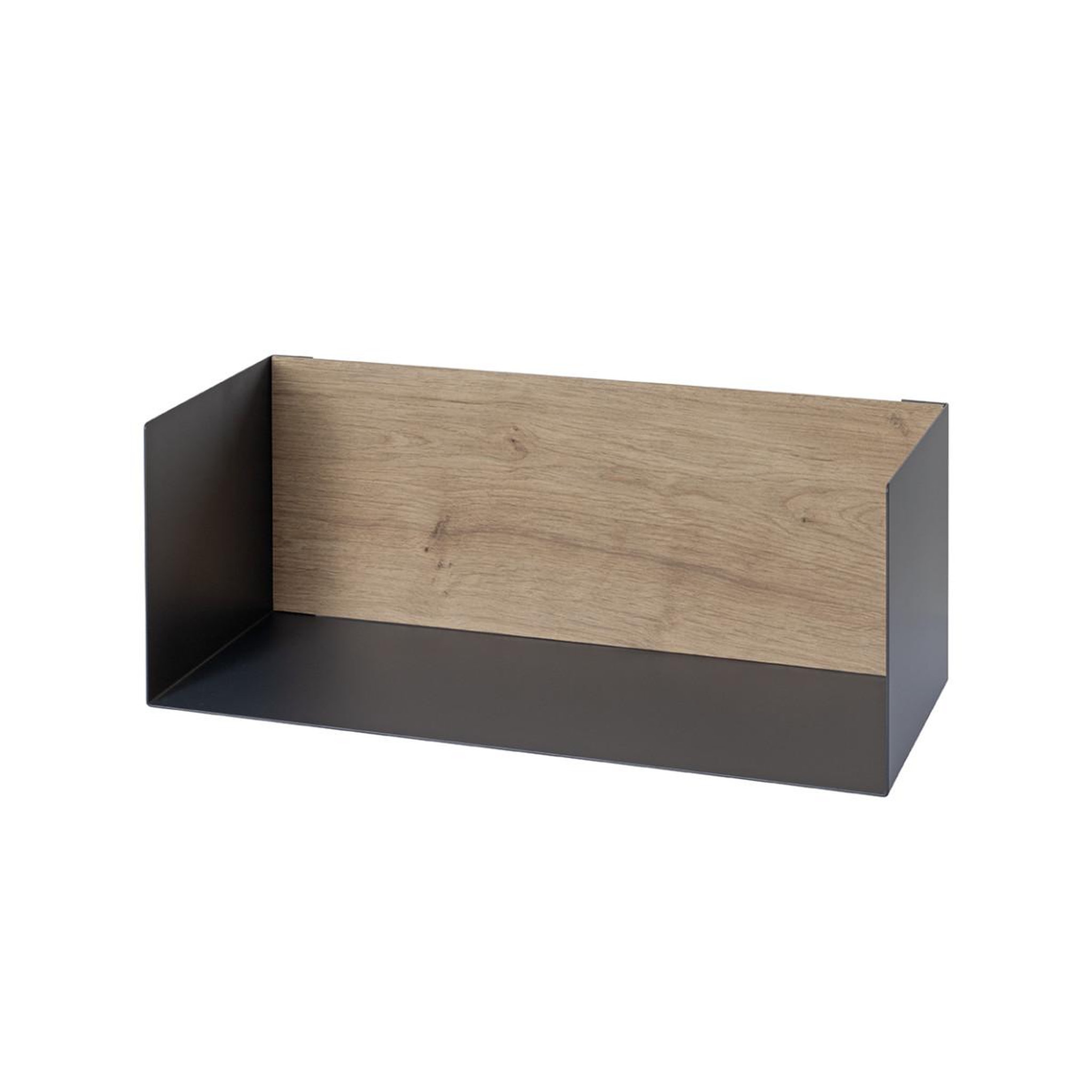 Voir la diapositive 3 : Paris Prix Étagère murale design  korfu  45cm anthracite & chêne