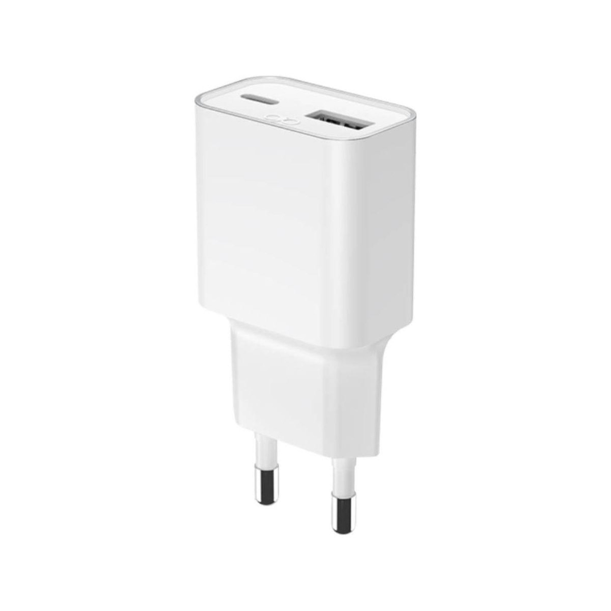 FORCE POWER Chargeur 30w usb-a + usb-c gan b lanc recyclé