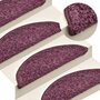 Voir la diapositive 1 : VIDAXL Tapis de marches d'escalier 15 pcs Violet fonce 56x17x3 cm