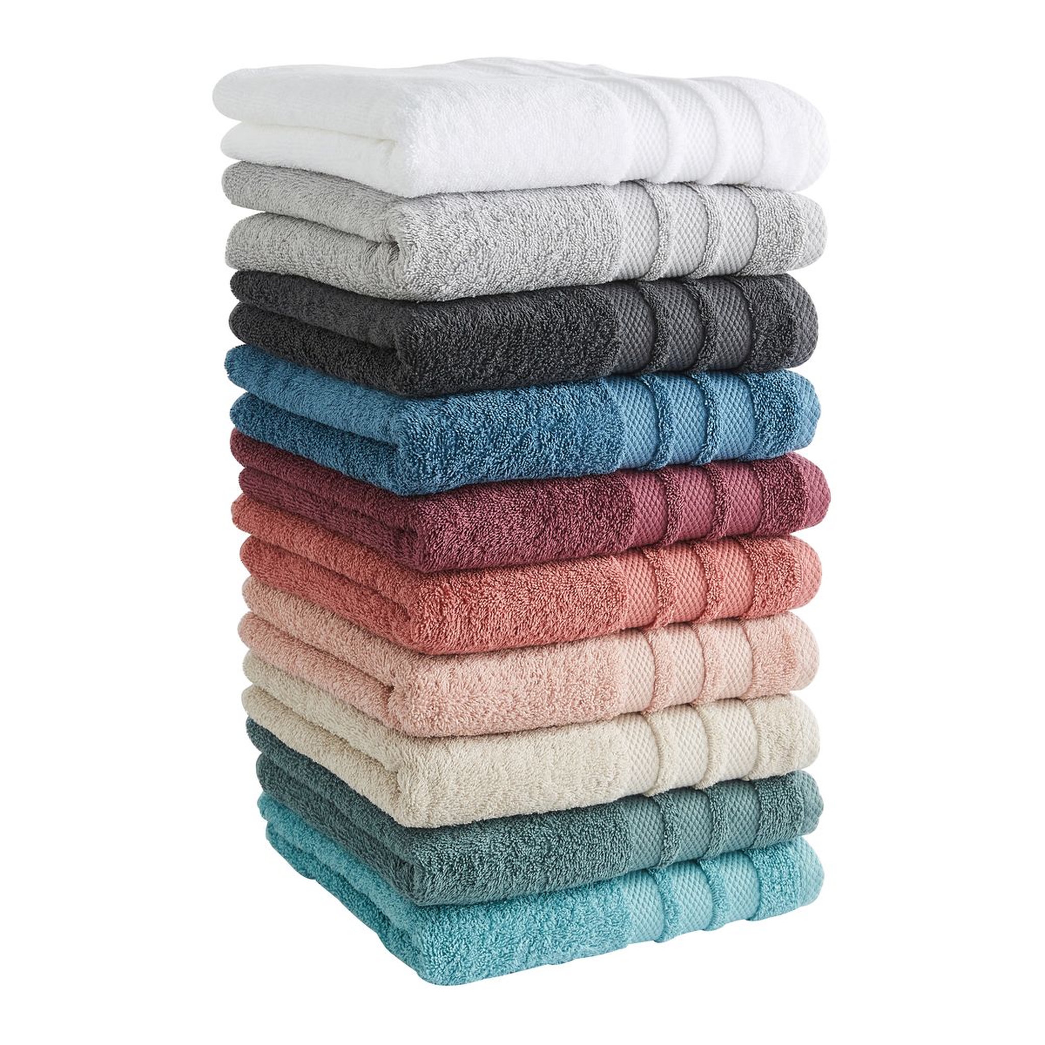 Voir la diapositive 1 : ACTUEL Serviette invité unie en coton 500 g/m²