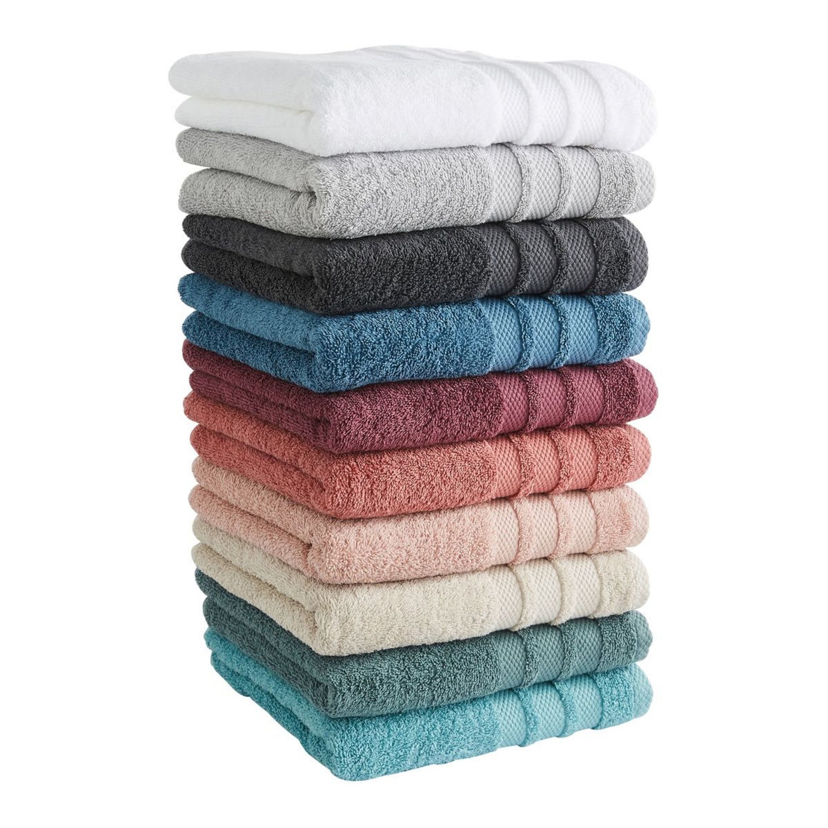 ACTUEL Serviette invité unie en coton 500 g/m²