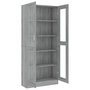 Voir la diapositive 5 : VIDAXL Armoire a vitrine Sonoma gris 82,5x30,5x185,5cm Bois ingenierie