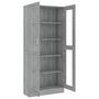 Voir la diapositive 5 : VIDAXL Armoire a vitrine Sonoma gris 82,5x30,5x185,5cm Bois ingenierie