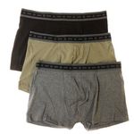 DIM Lot de 3 Boxers Vert//Noir Homme Dim D6596. Coloris disponibles : Gris