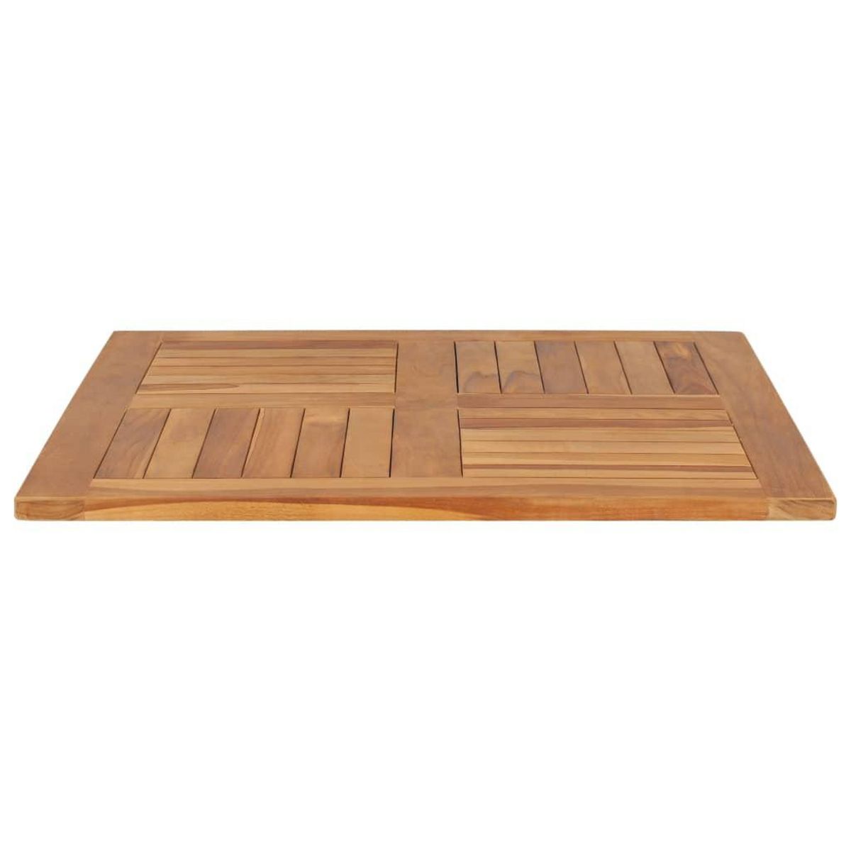 VIDAXL Dessus de table Bois de teck solide Carre 80x80x2,5 cm