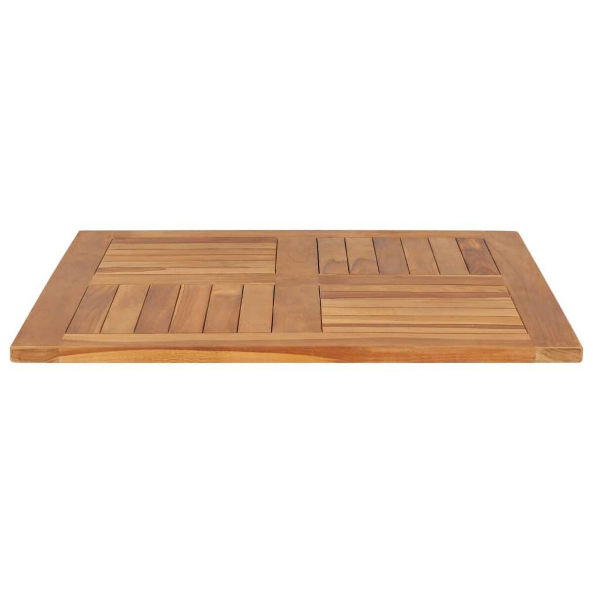 VIDAXL Dessus de table Bois de teck solide Carre 80x80x2,5 cm