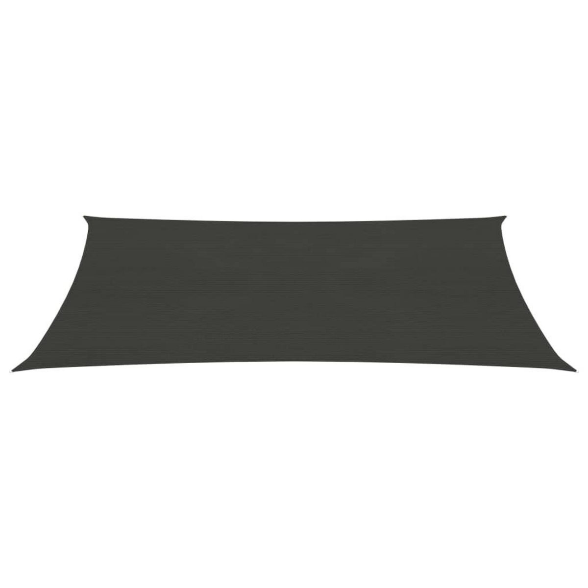 VIDAXL Voile d'ombrage 160 g/m^2 Anthracite 2x5 m PEHD