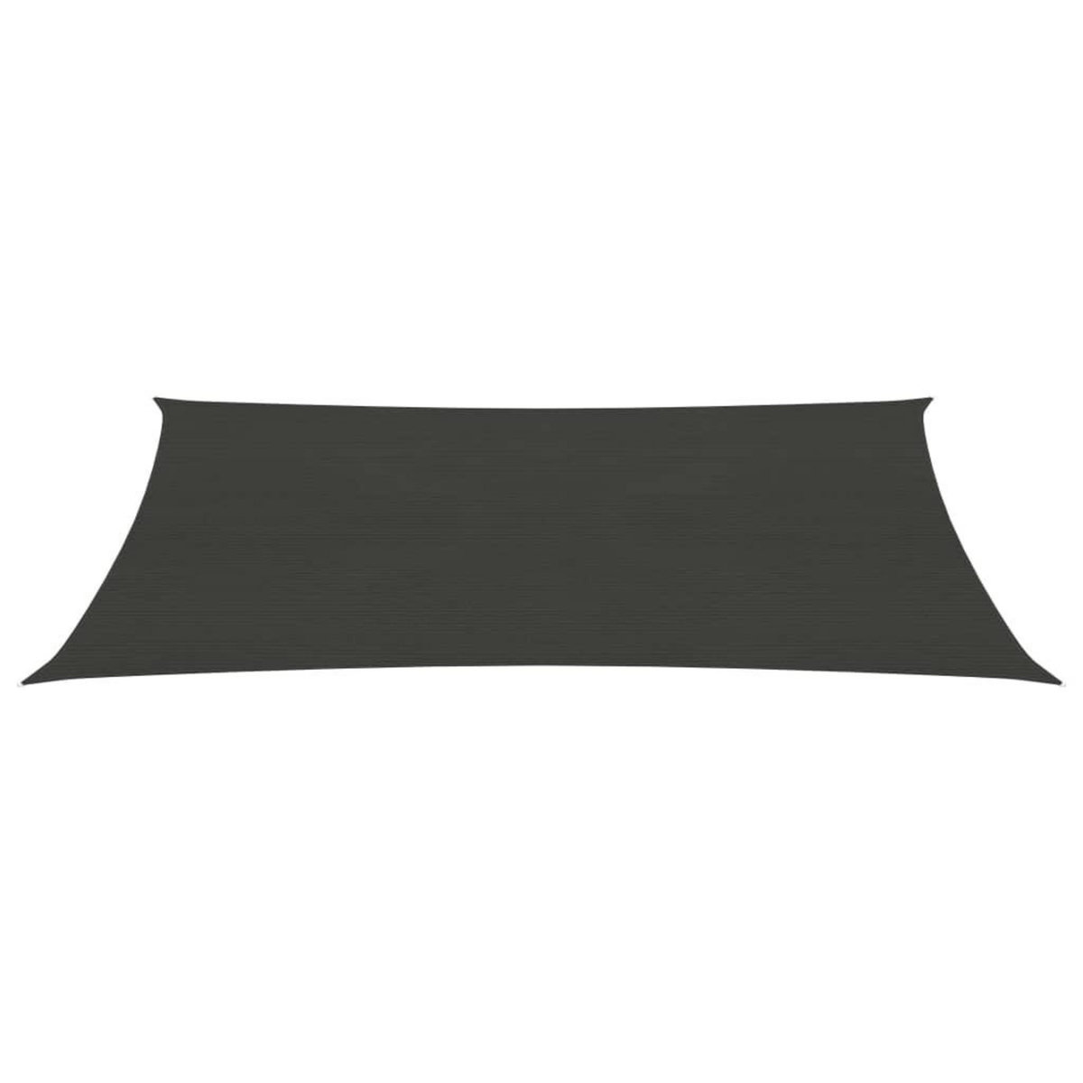 VIDAXL Voile d'ombrage 160 g/m^2 Anthracite 2x5 m PEHD