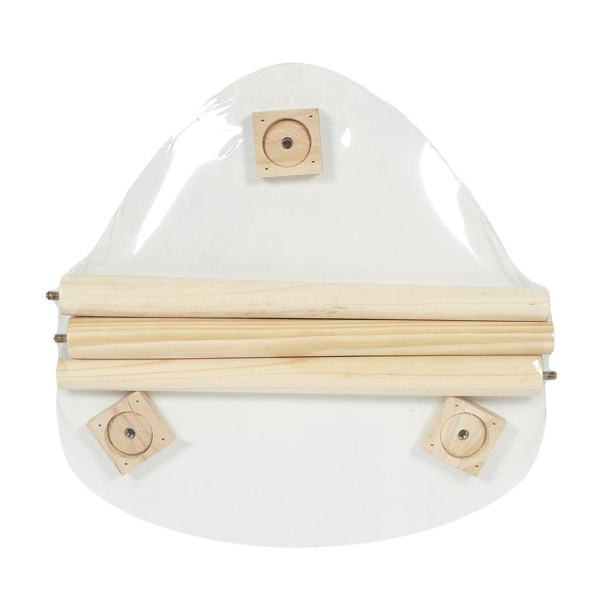 Voir la diapositive 2 : The Home Deco Factory Table d'appoint scandinave  shelly  48cm blanc & naturel