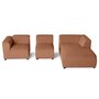 Voir la diapositive 3 : LISA DESIGN Suaro - canapé modulable d'angle droit 4 places en tissu texturé