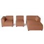 Voir la diapositive 3 : LISA DESIGN Suaro - canapé modulable d'angle droit 4 places en tissu texturé
