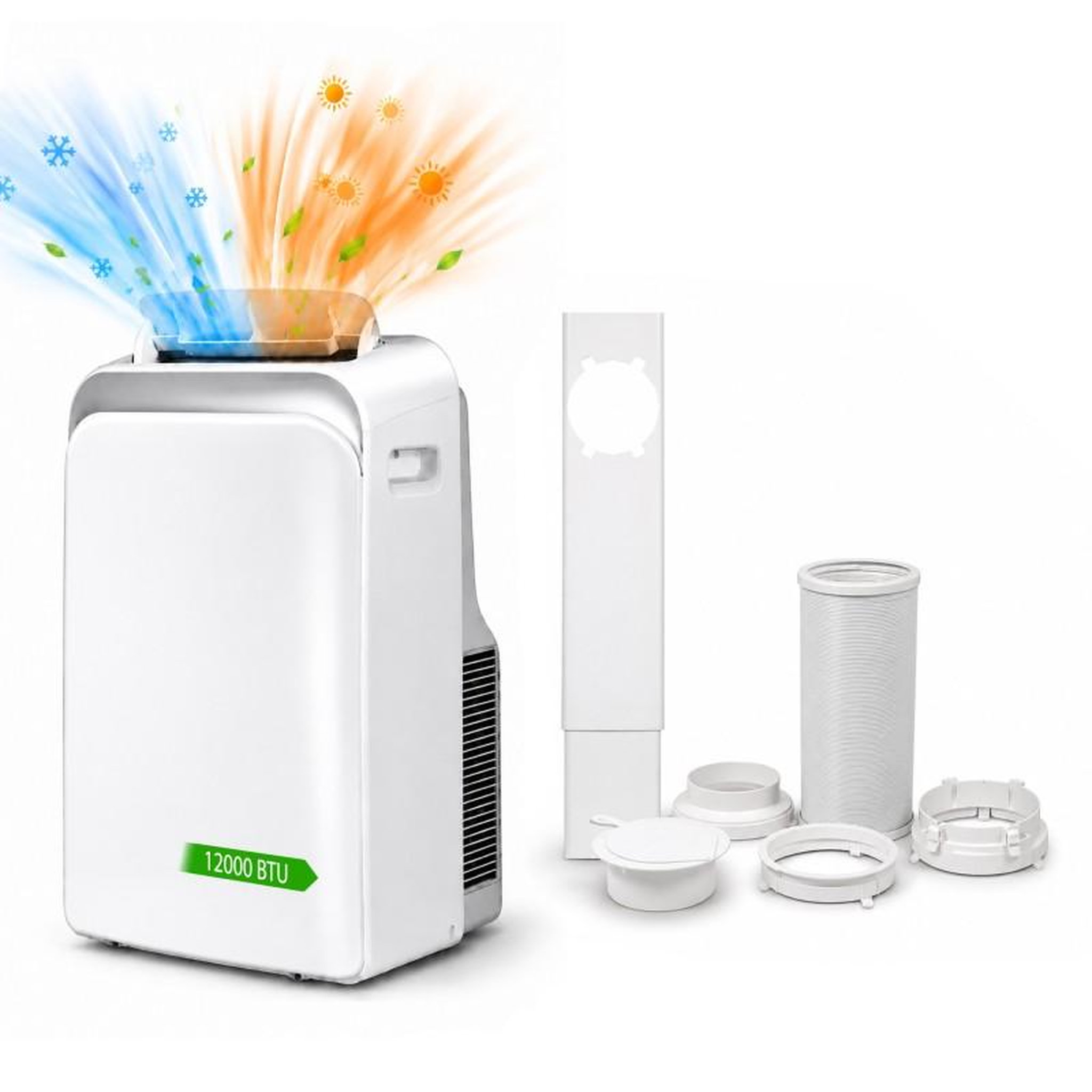 Climatiseur mobile - 12000 btu - froid et chaud