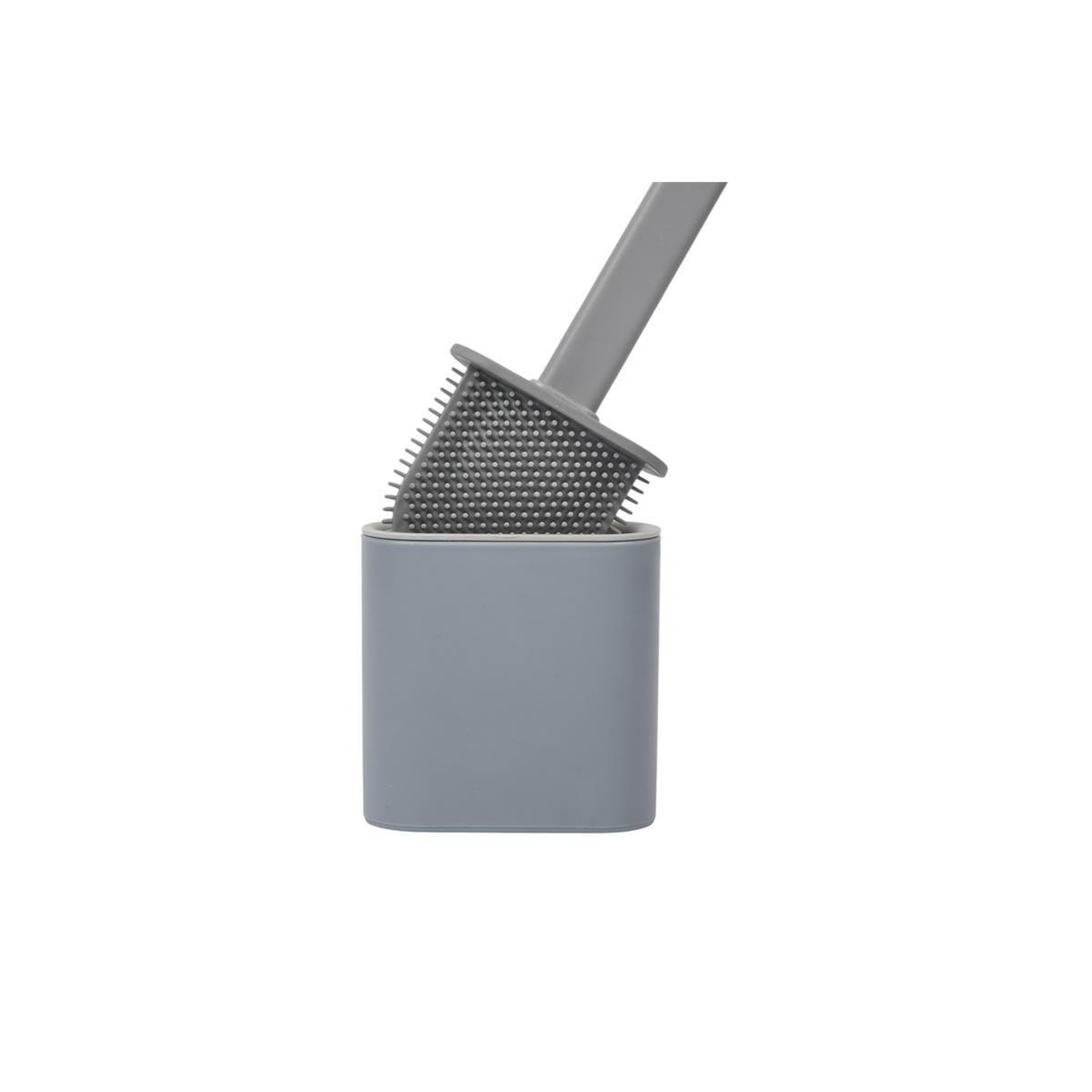 Voir la diapositive 3 : Je cherche une idee Brosse wc adhésive  silicone  36cm gris
