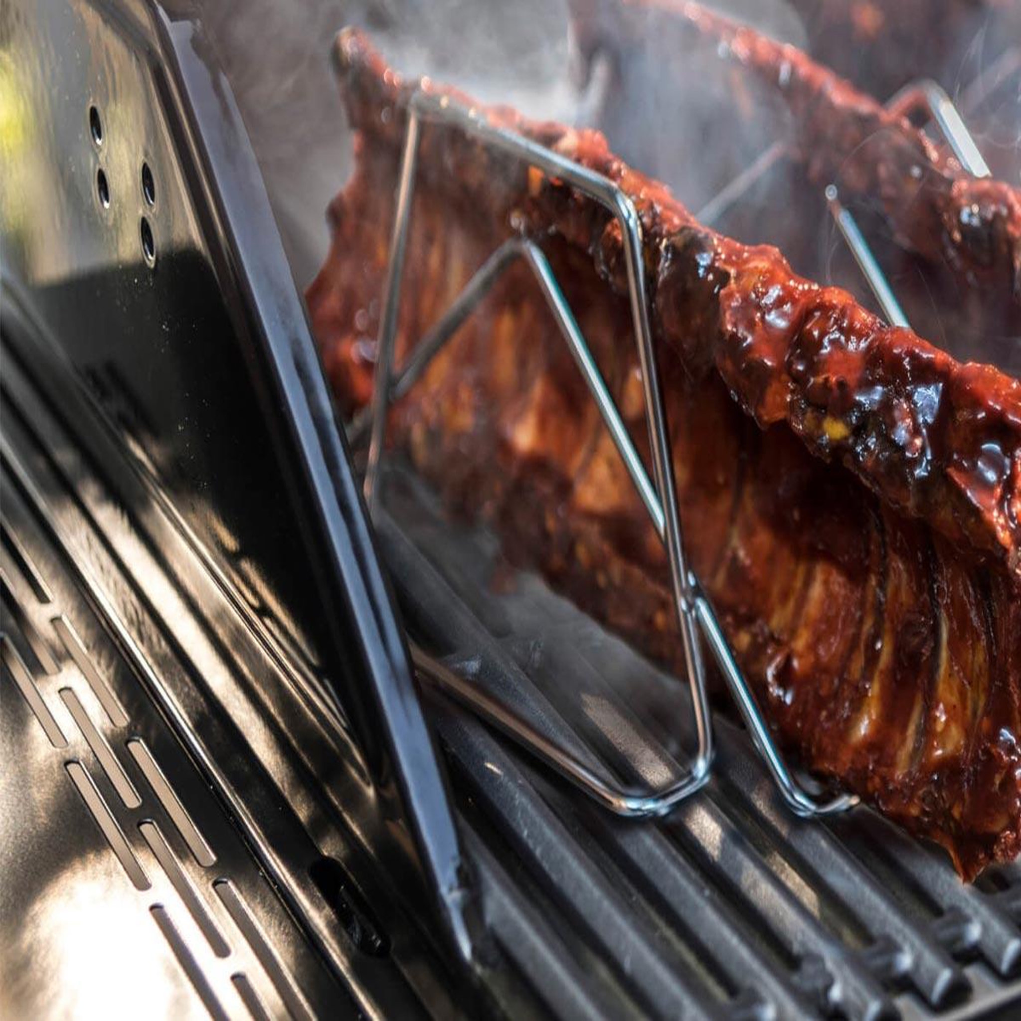 Voir la diapositive 3 : CHAR-BROIL Support en inox pour rubs et rôti grill+® - char-broil
