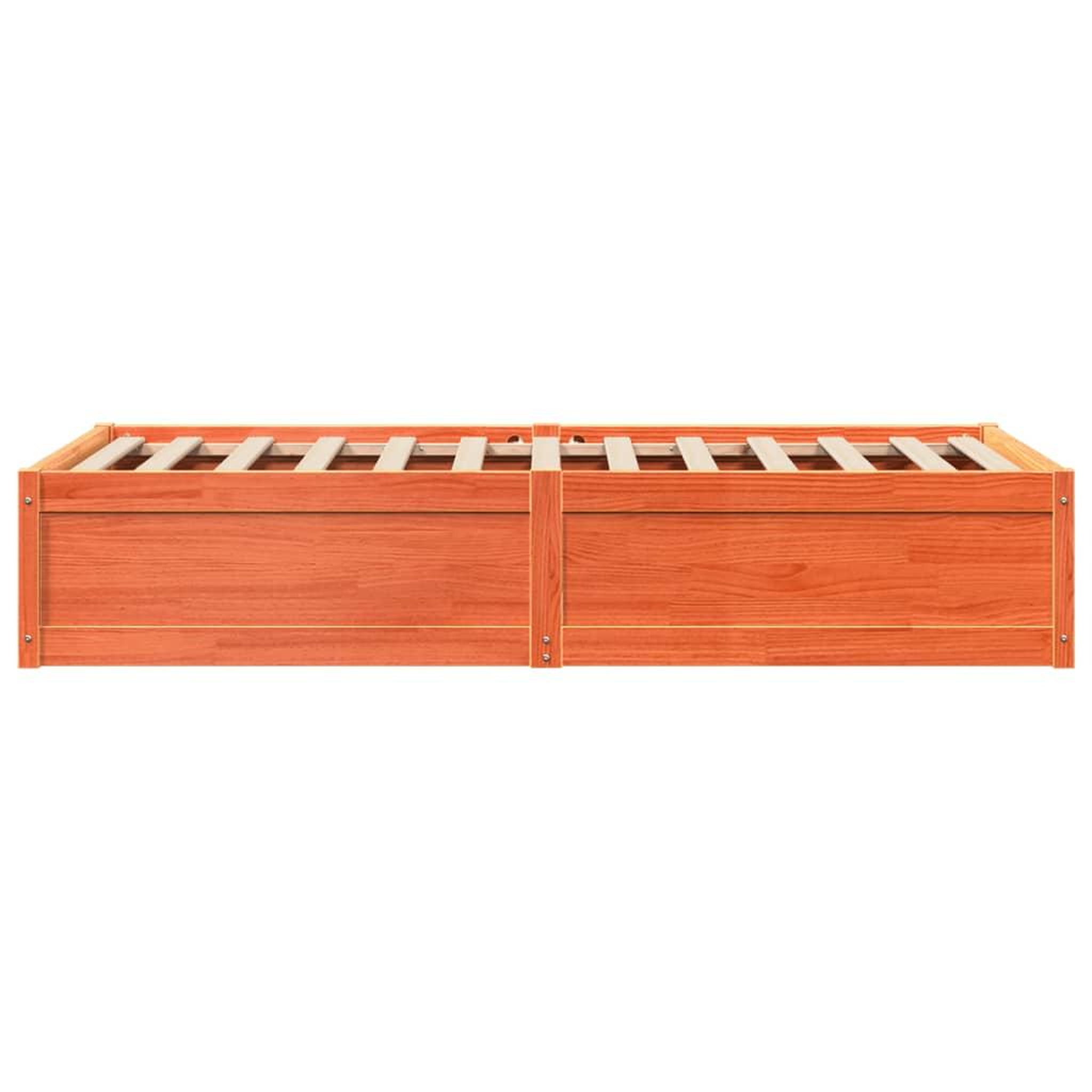 Voir la diapositive 5 : VIDAXL Cadre de lit sans matelas cire marron 75x190 cm bois pin massif