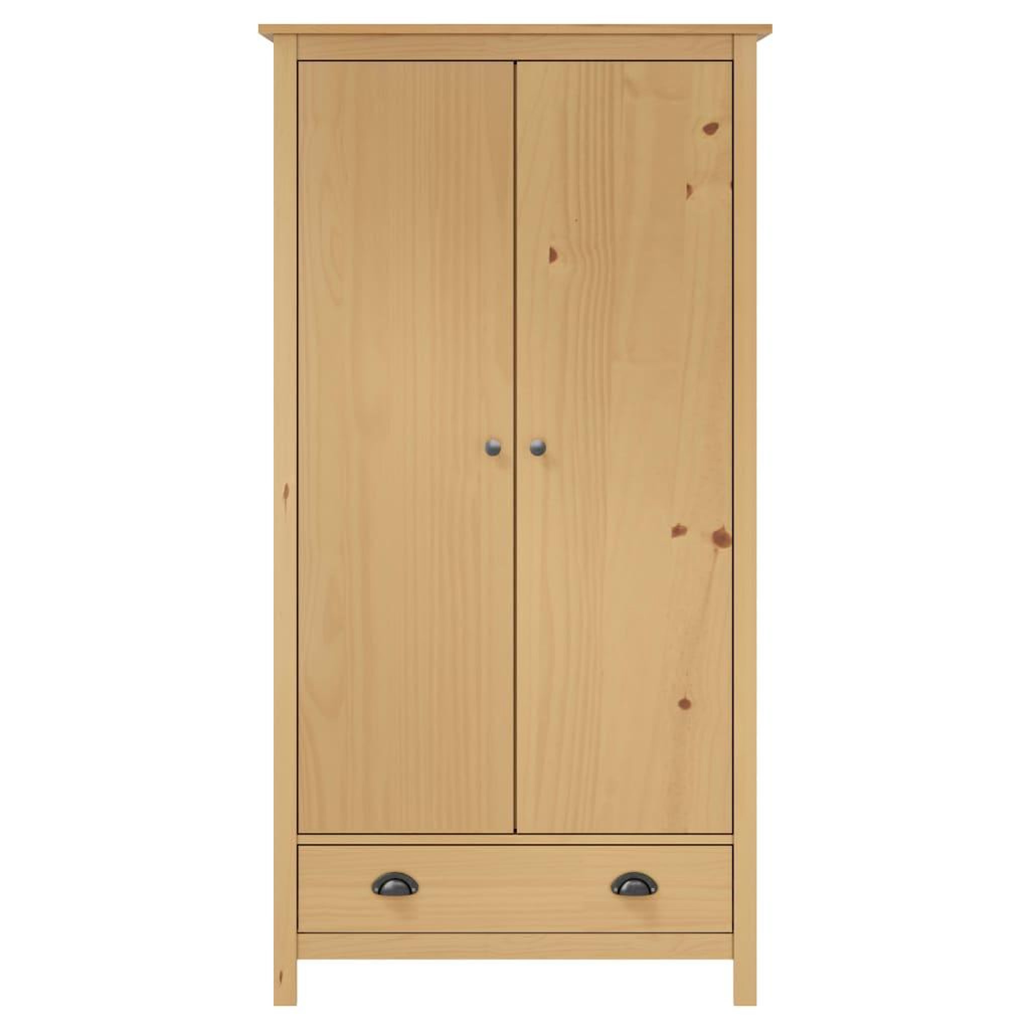 Voir la diapositive 2 : VIDAXL Garde-robe a 2 portes Hill 89x50x170 cm Bois de pin solide
