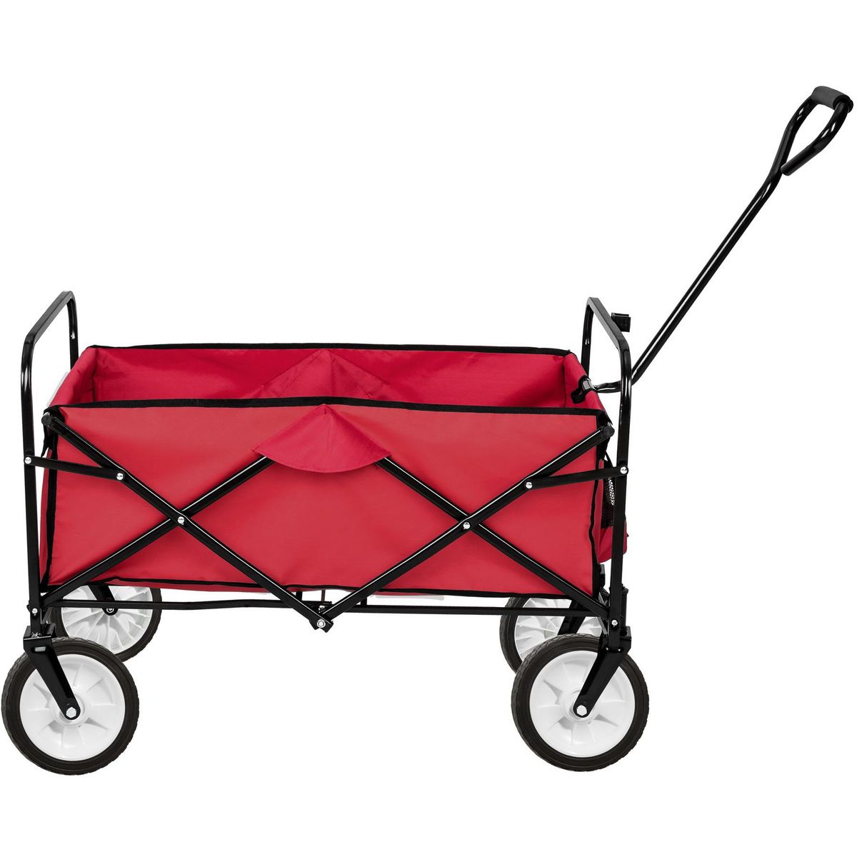 tectake Chariot de jardin et de transport pliable rouge