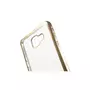 amahousse Coque souple transparente Galaxy A5 2016 avec bords dorés