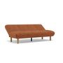 Voir la diapositive 3 : BEST MOBILIER Soan - banquette 2 places convertible clic-clac en velours texturé